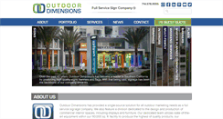 Desktop Screenshot of outdoordimensions.com